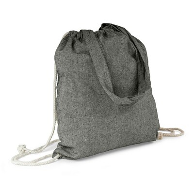 Baumwolltasche 2 in 1, Beutel mit Kordel, Einkaufstasche | Gondulfo