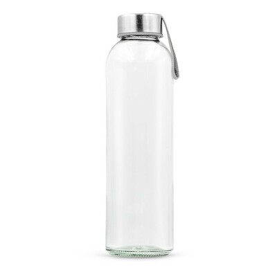 Flasche aus Glas, 500 ml, mit buntem Band